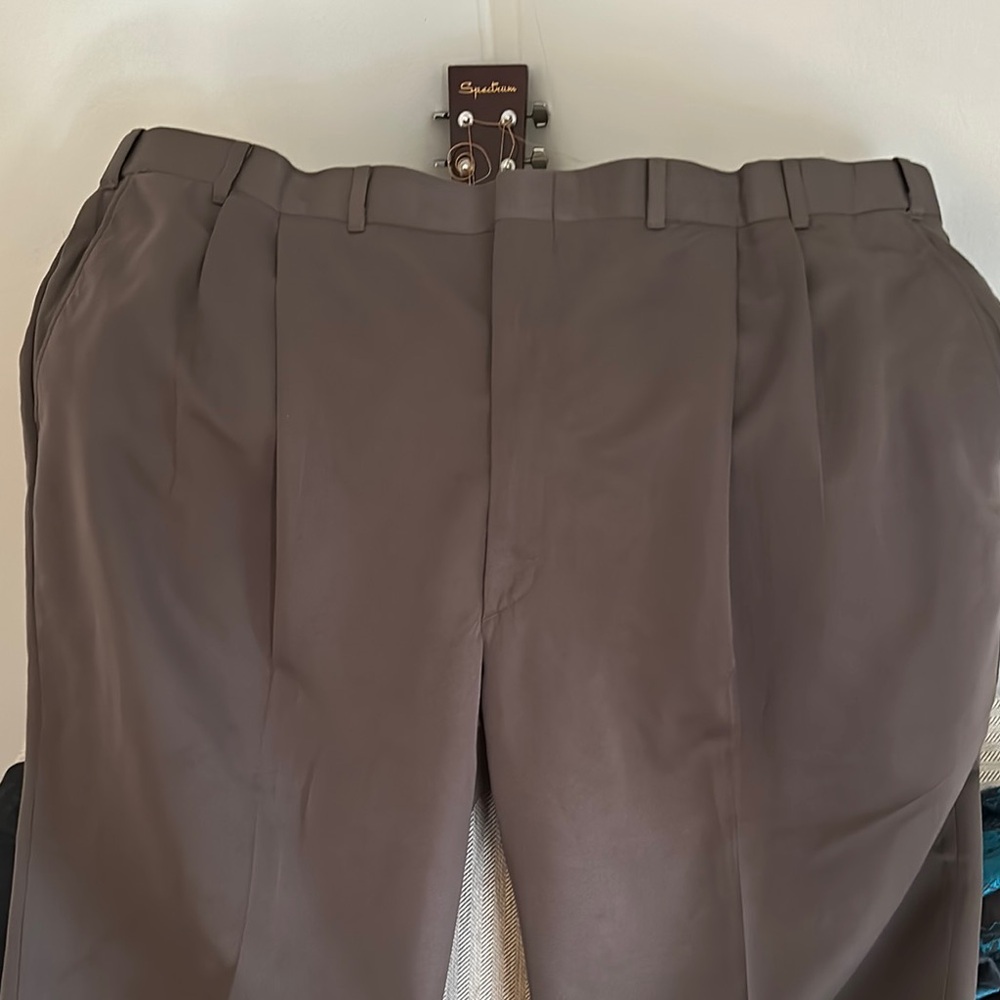 Brown Pleated Trousers